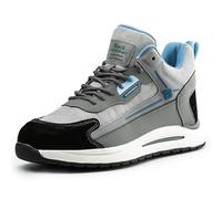 BLACK HAMMER Formateurs de sécurité pour Hommes - Légers, Embout en Acier et Semelle intermédiaire Robuste, Chaussures de Travail idéales pour Les activités de Plein air SIP SRC 2400 Noir (43 EU)