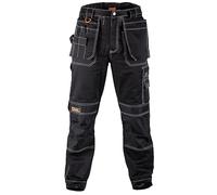 BLACK HAMMER Pantalon de Travail de Sécurité pour Hommes Confortable Durable Pantalon Cargo Utilitaire Plusieurs Poches avec Genouillère Vêtements de Travail Professionnels Zilla (42W / 33 Long)