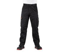 BLACK HAMMER Pantalon de Travail de sécurité pour Hommes Vêtements de Travail de Construction Vêtements de Trekking Pantalon d'entrepôt Cargo de Combat Plusieurs Poches Survival (38W / 33L Long)