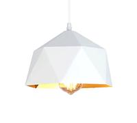 Black Hanging Lamp Polygon Vintage Ceiling Light Chandelier LED Kitchen Island Pendant Light Vintage Ceiling Lighting Fixture for Fast Food Restaurants Office Light Bar