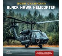 Black Hawk Helicopter 2026 Calendar: Tactical military helicopters in action scenes