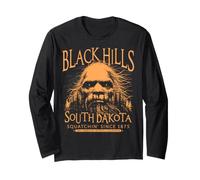 Black Hills Dakota du Sud Bigfoot 1875 Sasquatch Orange Art Manche Longue