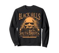 Black Hills Dakota du Sud Bigfoot 1875 Sasquatch Orange Art Sweatshirt