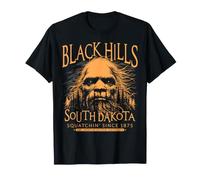 Black Hills Dakota du Sud Bigfoot 1875 Sasquatch Orange Art T-Shirt