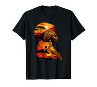 Black History African Queen Coucher de Soleil afrocentrique T-Shirt