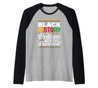 Black History croit réussir Manche Raglan