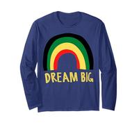 Black History Dream Big Rainbow Black Hommes Femmes Garçons Filles Manche Longue