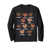 Black History Hearts Dream Like Martin Girls Kids Women Manche Longue