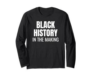 Black History in The Making Bold Statement Tee Manche Longue