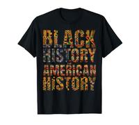 Black History is American History Drapeau Patriotique Africain des États-Unis T-Shirt Graphique avec Valeur