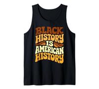 Black History is American History Retro Groovy Melanin Women Débardeur
