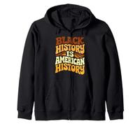 Black History is American History Retro Groovy Melanin Women Sweat à Capuche