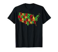 Black History is American Map African American Pride T-Shirt