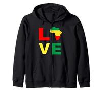 Black History Juneteenth Africa Love Men Women Garçons Filles Sweat à Capuche