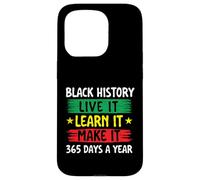 Black History Live It Learn It Make It - Mois de l'histoire des Noirs Coque pour iPhone 15 Pro