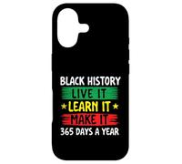 Black History Live It Learn It Make It - Mois de l'histoire des Noirs Coque pour iPhone 17
