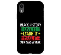 Black History Live It Learn It Make It - Mois de l'histoire des Noirs Coque pour iPhone XR