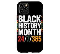Black History Month 24/7/365 Couleurs Panafricaines Coque pour iPhone 11 Pro