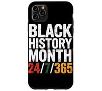 Black History Month 24/7/365 Couleurs Panafricaines Coque pour iPhone 11 Pro Max