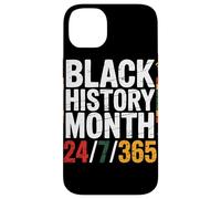 Black History Month 24/7/365 Couleurs Panafricaines Coque pour iPhone 14 Plus