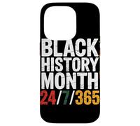 Black History Month 24/7/365 Couleurs Panafricaines Coque pour iPhone 14 Pro