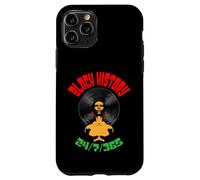 Black History Month 24/7/365 Disque Vinyle LP Afro Music DJ Coque pour iPhone 11 Pro