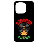 Black History Month 24/7/365 Disque Vinyle LP Afro Music DJ Coque pour iPhone 15 Pro