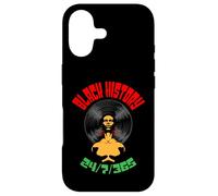 Black History Month 24/7/365 Disque Vinyle LP Afro Music DJ Coque pour iPhone 17