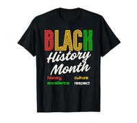 Black History Month Afro African American Melanin T-Shirt