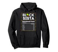 Black History Month Black Sista Faits nutritionnels Girl Sis Sweat à Capuche