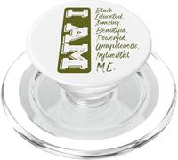 Black History Month I Am Strong Educated Proud Black PopSockets PopGrip pour MagSafe