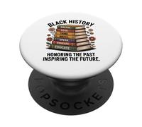Black History Month Livre de Lecture pour Enseignant Motif Floral PopSockets PopGrip Adhésif