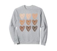 Black History Month Pride, Melanine Skin Tone Hearts, Be Kind Sweatshirt