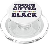 Black History Month Young Gifted & Black African Afro PopSockets PopGrip pour MagSafe