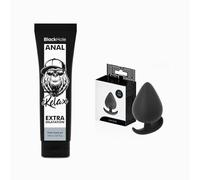 Black Hole Lubrifiant Anal Relaxant Anesthésiant 150 ml | Plug Offert - Gel Eau Ultra Glissant Dilatation sans Douleur | Idéal Fisting & Gros Toys - Compatible Préservatifs/Sextoys