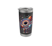 Black Hole Physics Galaxy Planets Space Lover Astrophysicist Gobelet isotherme en acier inoxydable double paroi