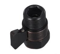 Black Home Pommeau de douche en laiton massif avec contrôle du débit d'eau avec levier de contrôle rapide pour douches standard et à montage mural