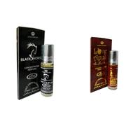 Black Horse & Love Apple Concentrated Perfume Oil Pack of 2 | Long-Lasting Alcohol-Free Attar for Men & Women | 6ml Each Roll-On