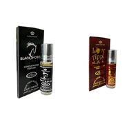 Black Horse & Love Apple Concentrated Perfume Oil Pack of 2 | Long-Lasting Alcohol-Free Roll-On Attar for Men & Women | 6ml Each