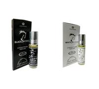 Black Horse & White Horse Concentrated Perfume Oil Roll-On - Long Lasting Unisex Attar for Men & Women - Alcohol Free - 6ml Each (Pack of 2)