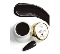 Black is Back - Gel de couleur pour ongles en gel noir - 5 ml - Gel de couleur UV noir profond pour des designs à contraste élevé, des lignes fines et une couverture complète - Marque allemande