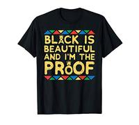 Black Is Beautiful Kente Black History BHM Africa Pride Gift T-Shirt