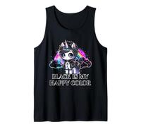 Black is My Happy Color Gothic Girl Dark Goth Occult Unicorn Débardeur