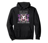 Black is My Happy Color Gothic Girl Dark Goth Occult Unicorn Sweat à Capuche
