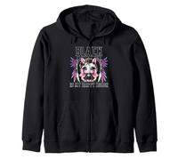 Black is My Happy Color Gothic Girl Dark Goth Occult Unicorn Sweat à Capuche