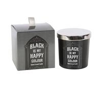 Black is My Happy Colour Bougie opium - Bougie d'aromathérapie luxueuse avec parfum opulent, cire de soja 100 % naturelle, combustion durable, pour la relaxation et pour offrir en cadeau