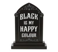 Black is My Happy Colour Set de dessous de verre avec support Motif gothique