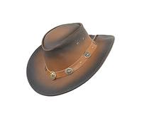 Black Jungle Chapeau de Cowboy Texan Stonewash en Cuir