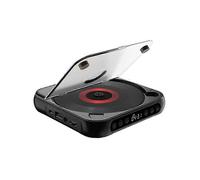 (Black)KC-918 CD Player with LCD Screen Portable Bluetooth Speaker Audio Repeater for Home Car