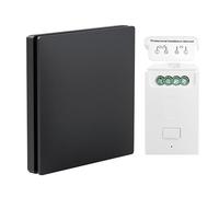 Black Kinetic Kit de commutateurs sans fil IP65 étanche interrupteur à bouton-poussoir marche/arrêt pour lumières (version RF noire)
